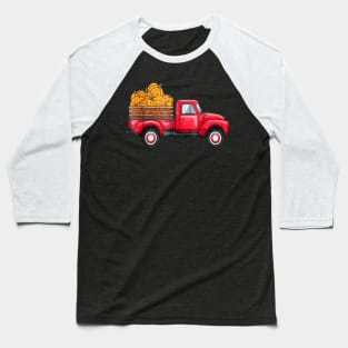 Cute Pumpkin Truck T Shirt Gift Halloween Pumpkin Truck Baseball T-Shirt